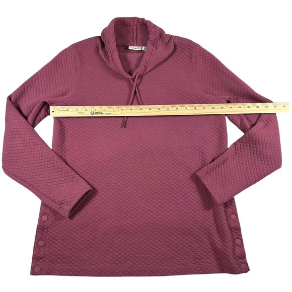 L.L. Bean - Button Slits - Women's Quilted Draw String Sweater - Size: Medium - Picture 6 of 8